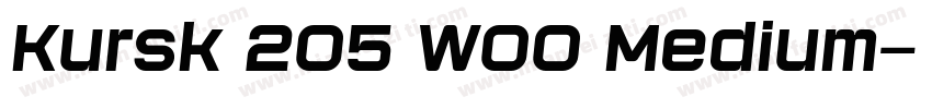 Kursk 205 W00 Medium字体转换